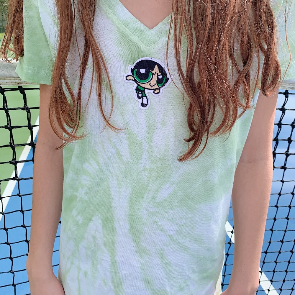 POWERPUFF GIRL BUTTERCUP TIE DYE TOP